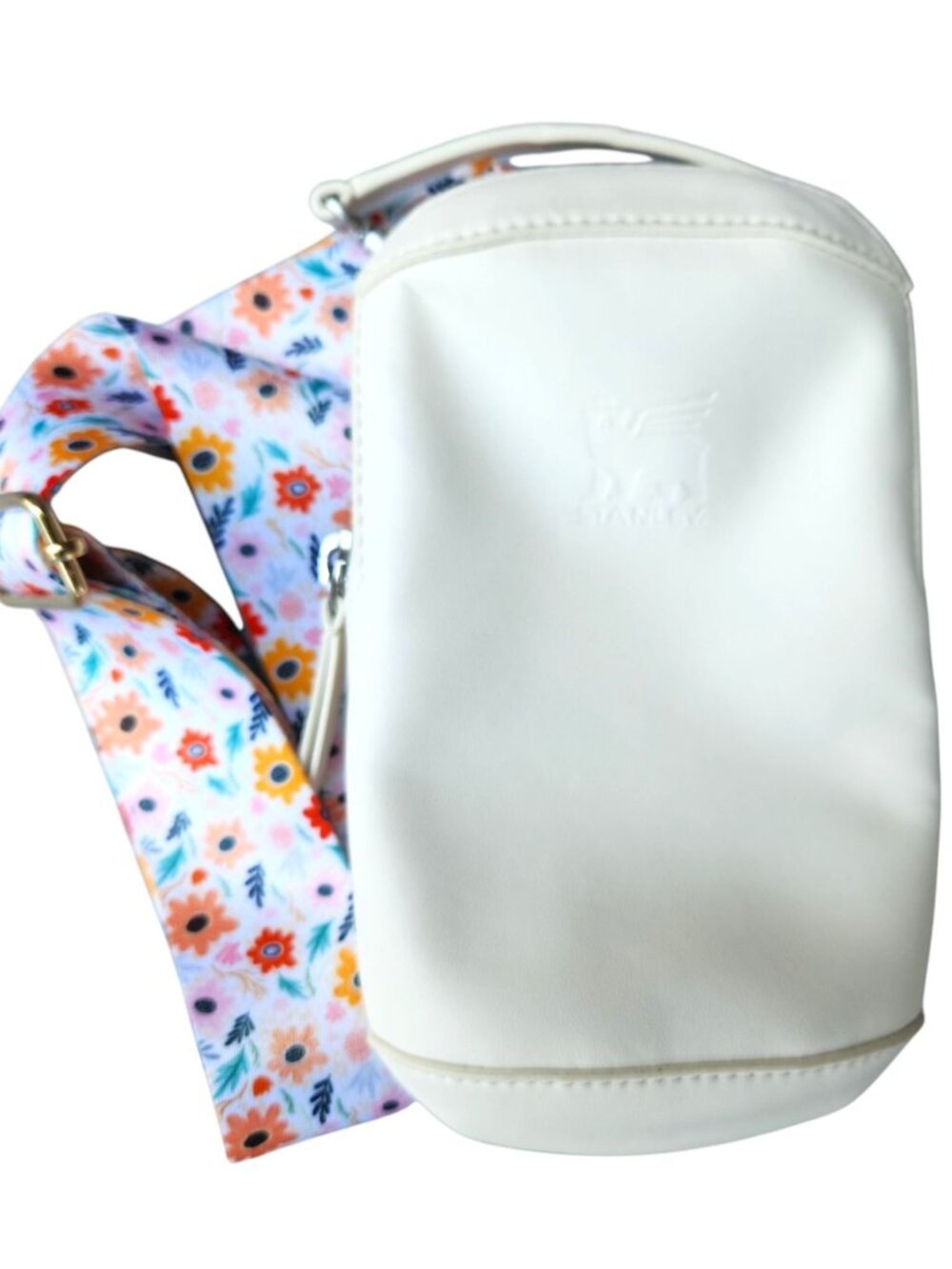 The Stanley Essentials Case | Max | Cream | Floral Strap Included